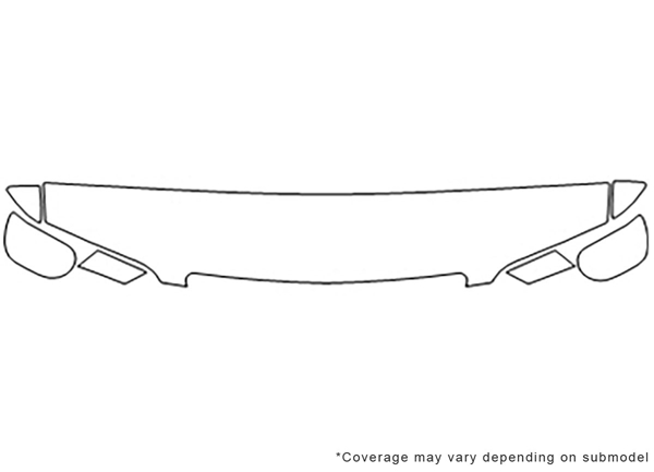 ##LONGDESCRIPTIONNAME2## Avery Dennison Clear Bra Hood Paint Protection Kit Diagram