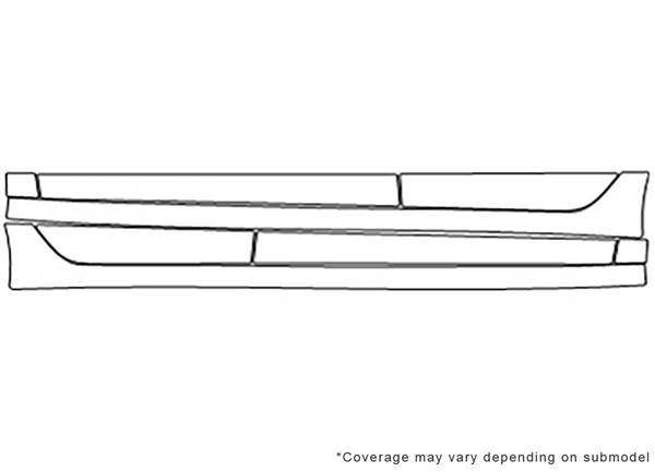 ##LONGDESCRIPTIONNAME2## 3M Clear Bra Door Splash Paint Protection Kit Diagram