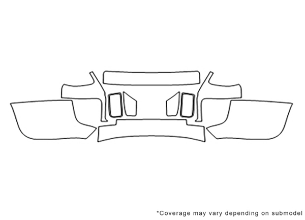 ##LONGDESCRIPTIONNAME2## 3M Clear Bra Bumper Paint Protection Kit Diagram