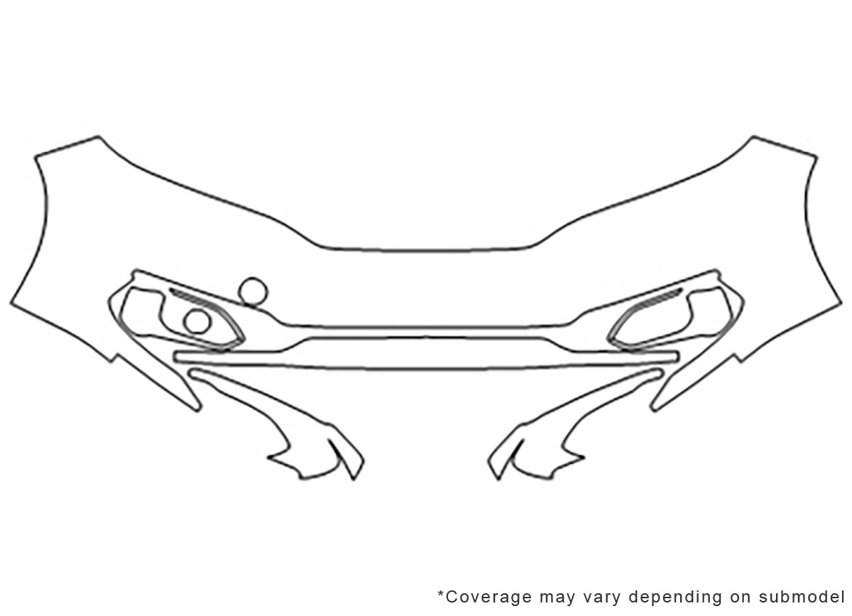 ##LONGDESCRIPTIONNAME2## Avery Dennison Clear Bra Bumper Paint Protection Kit Diagram