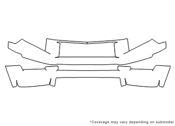 ##LONGDESCRIPTIONNAME2## Avery Dennison Clear Bra Bumper Paint Protection Kit Diagram