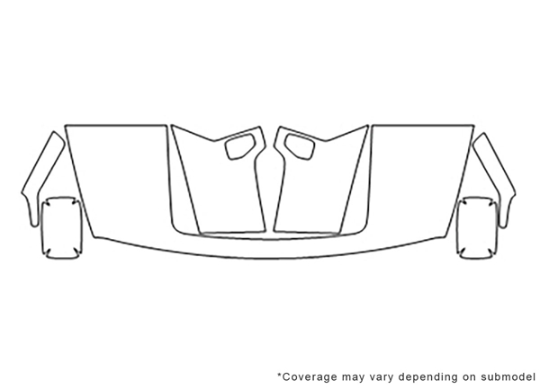 ##LONGDESCRIPTIONNAME2## Avery Dennison Clear Bra Hood Paint Protection Kit Diagram