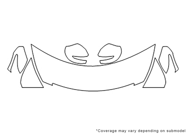 ##LONGDESCRIPTIONNAME2## 3M Clear Bra Hood Paint Protection Kit Diagram