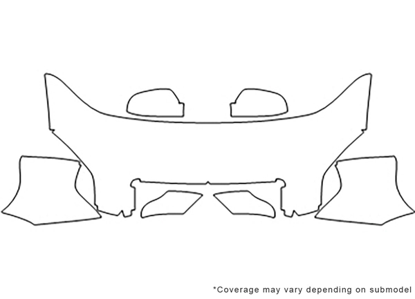 ##LONGDESCRIPTIONNAME2## Avery Dennison Clear Bra Hood Paint Protection Kit Diagram