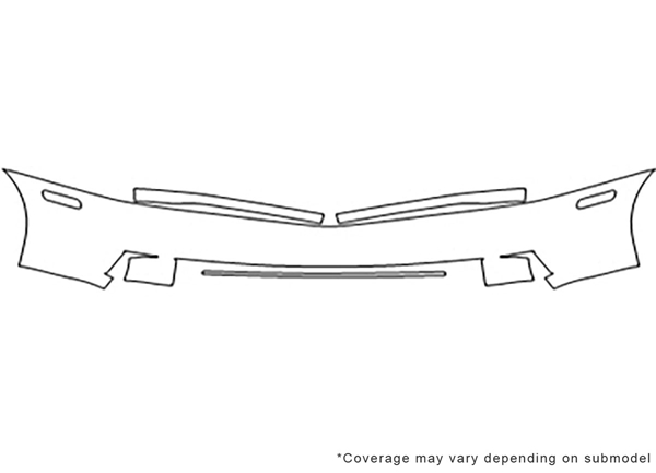 ##LONGDESCRIPTIONNAME2## Avery Dennison Clear Bra Bumper Paint Protection Kit Diagram