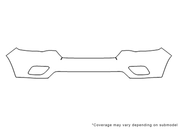 ##LONGDESCRIPTIONNAME2## Avery Dennison Clear Bra Bumper Paint Protection Kit Diagram