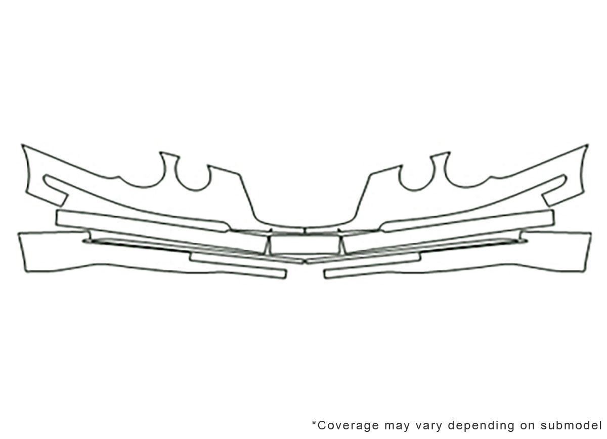 ##LONGDESCRIPTIONNAME2## Avery Dennison Clear Bra Bumper Paint Protection Kit Diagram