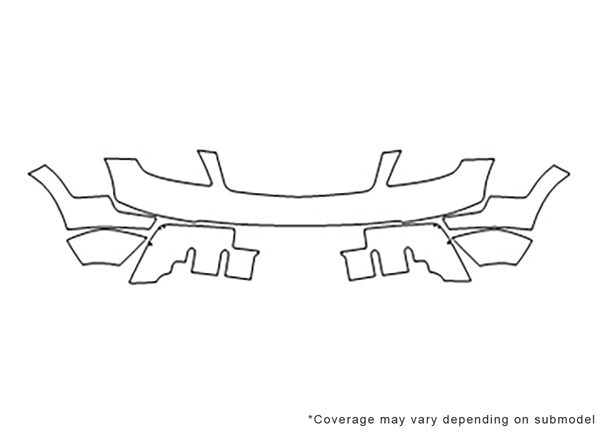 ##LONGDESCRIPTIONNAME2## 3M Clear Bra Bumper Paint Protection Kit Diagram