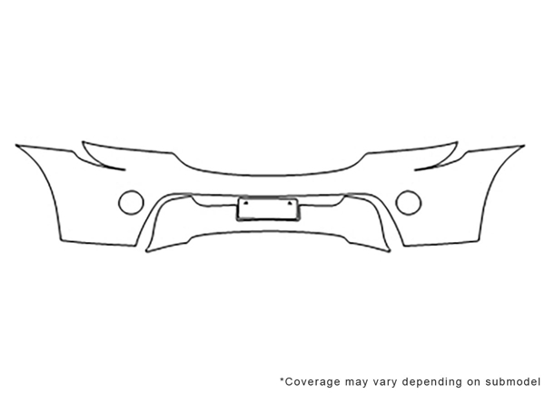 ##LONGDESCRIPTIONNAME2## 3M Clear Bra Bumper Paint Protection Kit Diagram