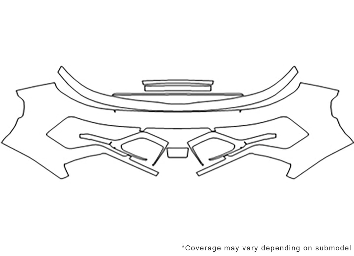 ##LONGDESCRIPTIONNAME2## 3M Clear Bra Bumper Paint Protection Kit Diagram