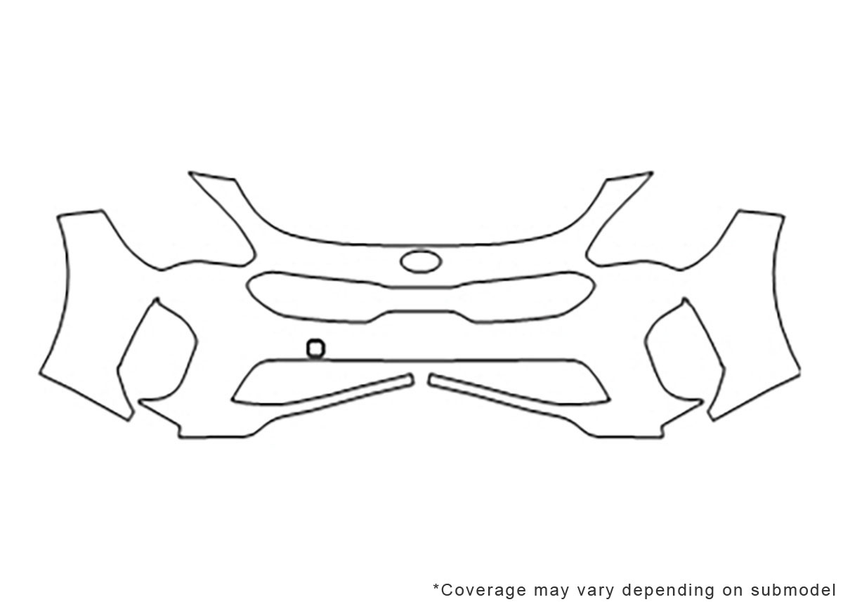 ##LONGDESCRIPTIONNAME2## Avery Dennison Clear Bra Bumper Paint Protection Kit Diagram