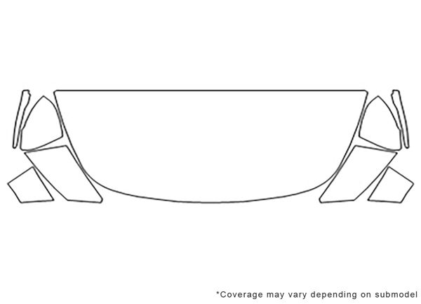 ##LONGDESCRIPTIONNAME2## Avery Dennison Clear Bra Hood Paint Protection Kit Diagram