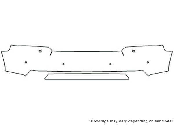 ##LONGDESCRIPTIONNAME2## Avery Dennison Clear Bra Bumper Paint Protection Kit Diagram