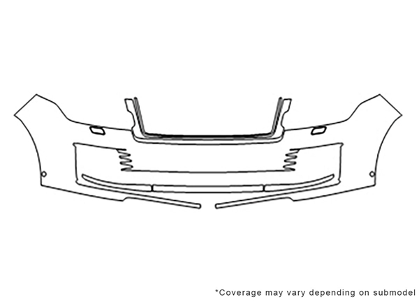 ##LONGDESCRIPTIONNAME2## 3M Clear Bra Bumper Paint Protection Kit Diagram