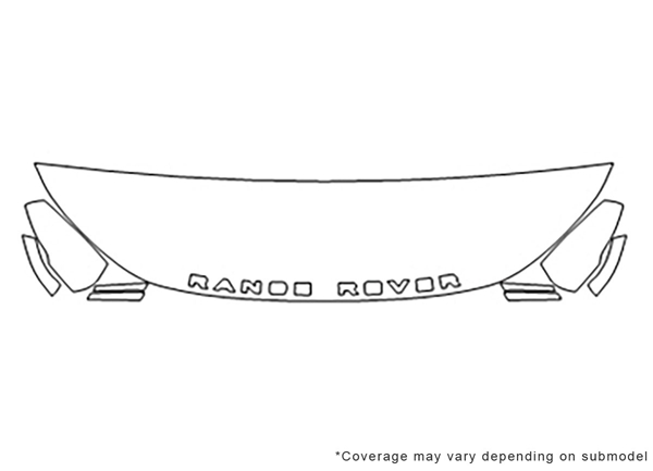 ##LONGDESCRIPTIONNAME2## 3M Clear Bra Hood Paint Protection Kit Diagram