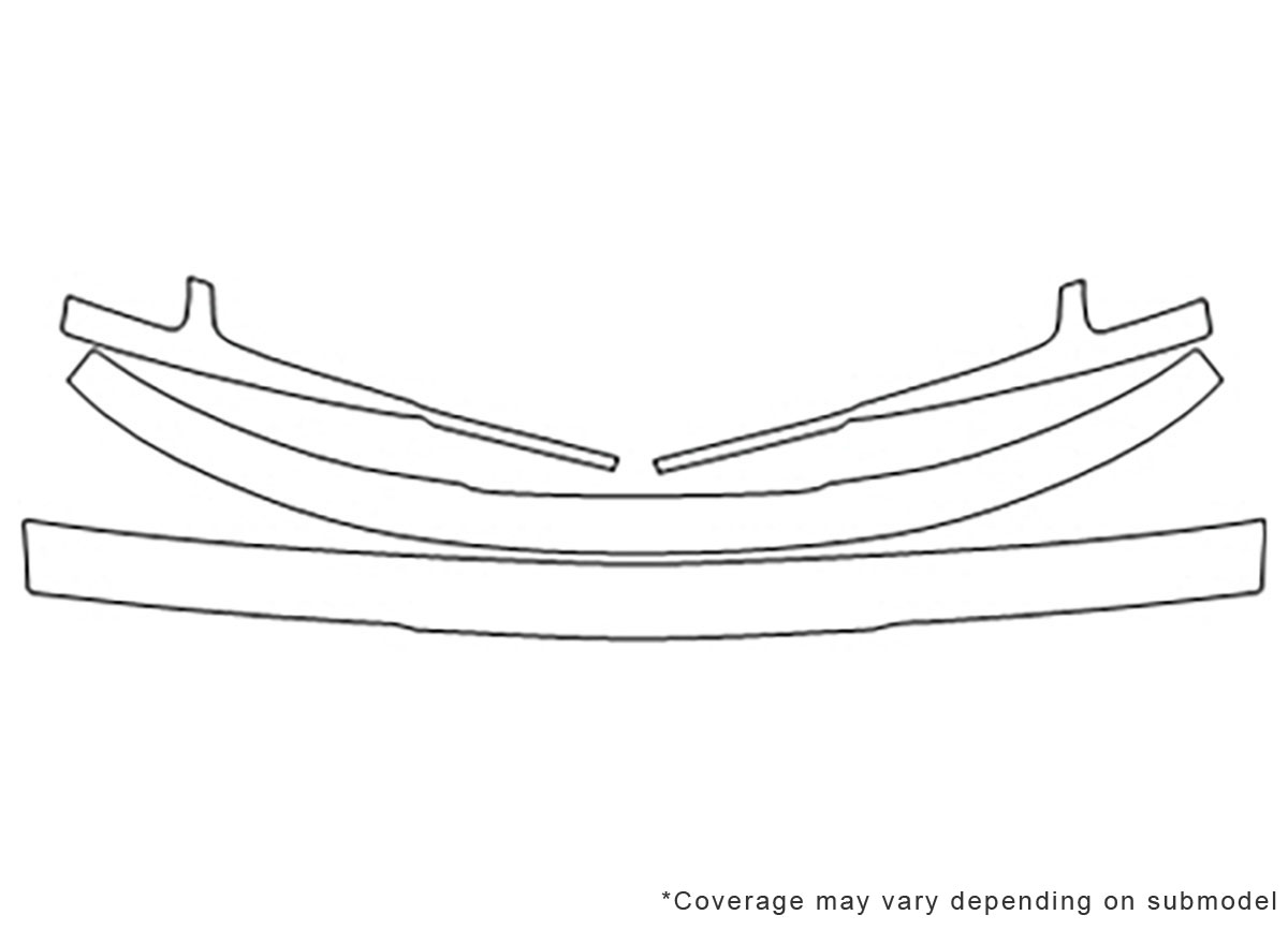 ##LONGDESCRIPTIONNAME2## Avery Dennison Clear Bra Bumper Paint Protection Kit Diagram