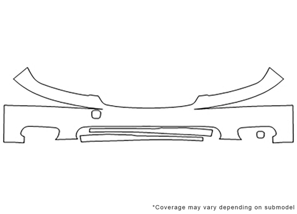 ##LONGDESCRIPTIONNAME2## 3M Clear Bra Bumper Paint Protection Kit Diagram