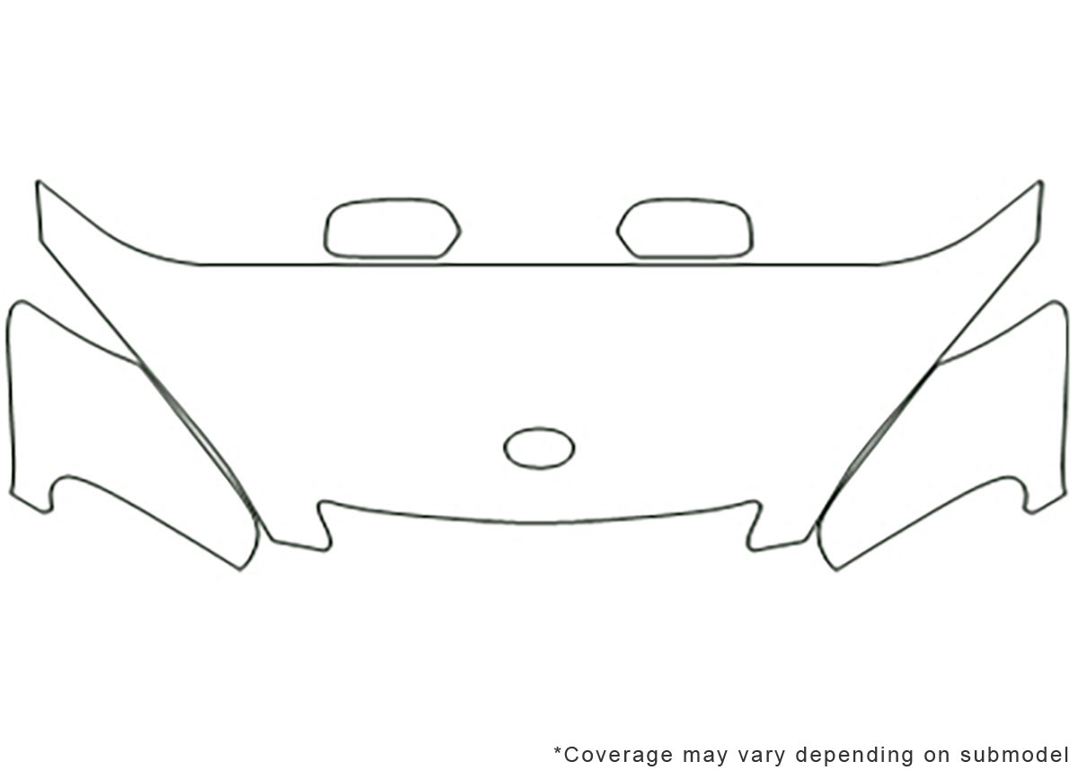 ##LONGDESCRIPTIONNAME2## 3M Clear Bra Hood Paint Protection Kit Diagram