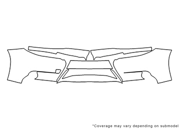 ##LONGDESCRIPTIONNAME2## Avery Dennison Clear Bra Bumper Paint Protection Kit Diagram