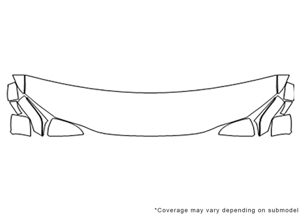 ##LONGDESCRIPTIONNAME2## 3M Clear Bra Hood Paint Protection Kit Diagram