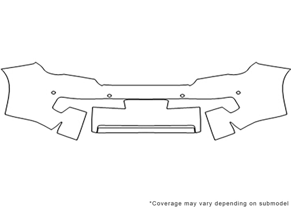 ##LONGDESCRIPTIONNAME2## Avery Dennison Clear Bra Bumper Paint Protection Kit Diagram