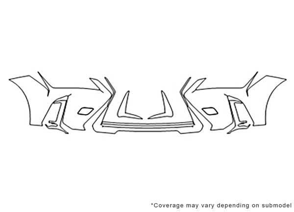 ##LONGDESCRIPTIONNAME2## 3M Clear Bra Bumper Paint Protection Kit Diagram