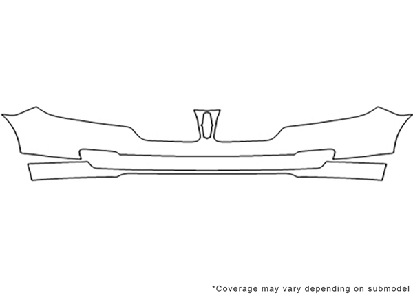 ##LONGDESCRIPTIONNAME2## Avery Dennison Clear Bra Bumper Paint Protection Kit Diagram