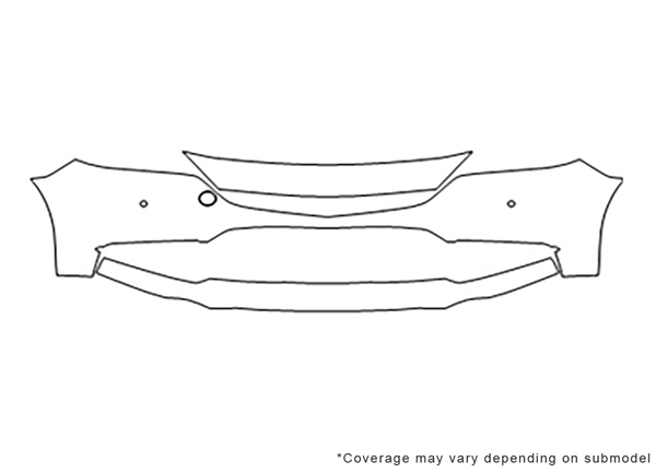 ##LONGDESCRIPTIONNAME2## Avery Dennison Clear Bra Bumper Paint Protection Kit Diagram