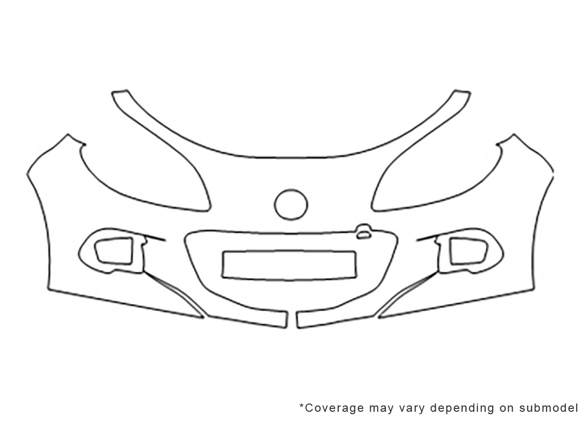 ##LONGDESCRIPTIONNAME2## Avery Dennison Clear Bra Bumper Paint Protection Kit Diagram