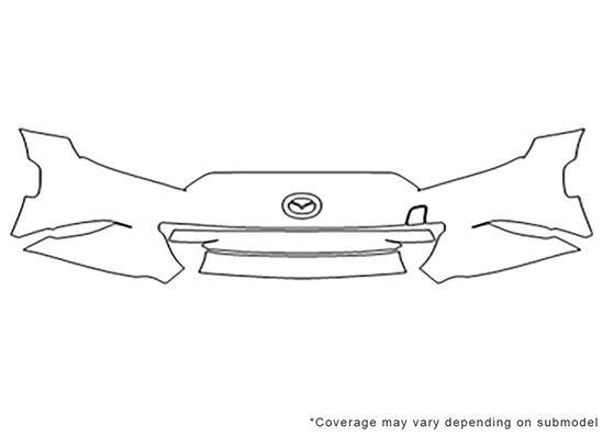 Mazda Miata 2016-2023 Avery Dennison Clear Bra Bumper Paint Protection Kit Diagram