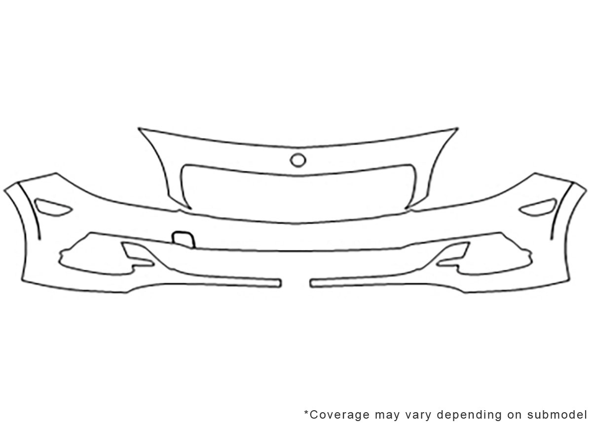 ##LONGDESCRIPTIONNAME2## Avery Dennison Clear Bra Bumper Paint Protection Kit Diagram