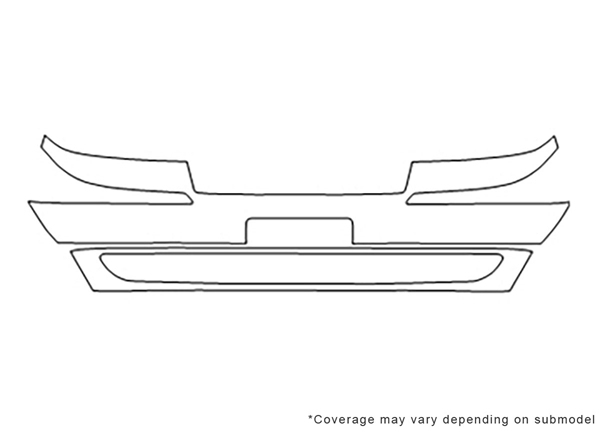 ##LONGDESCRIPTIONNAME2## Avery Dennison Clear Bra Bumper Paint Protection Kit Diagram