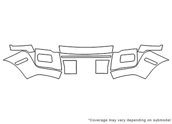 ##LONGDESCRIPTIONNAME2## 3M Clear Bra Bumper Paint Protection Kit Diagram