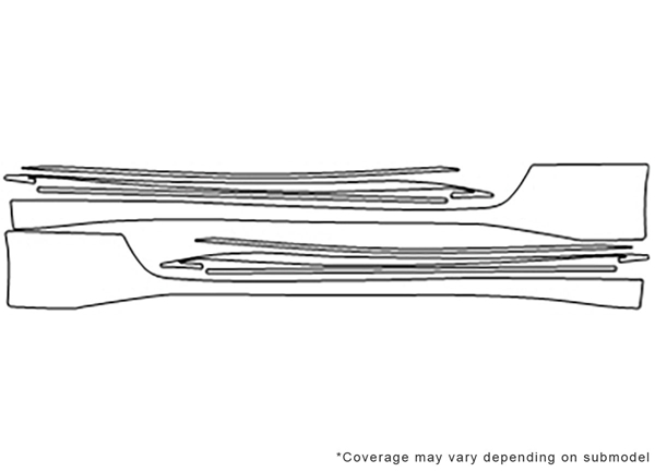 ##LONGDESCRIPTIONNAME2## 3M Clear Bra Door Cup Paint Protection Kit Diagram