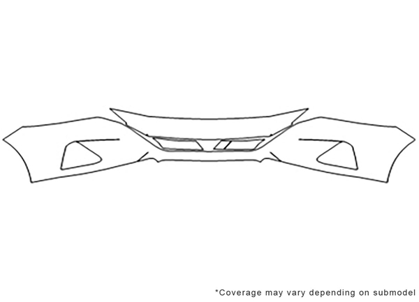 ##LONGDESCRIPTIONNAME2## Avery Dennison Clear Bra Bumper Paint Protection Kit Diagram