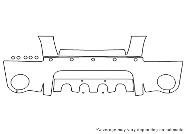 ##LONGDESCRIPTIONNAME2## 3M Clear Bra Bumper Paint Protection Kit Diagram