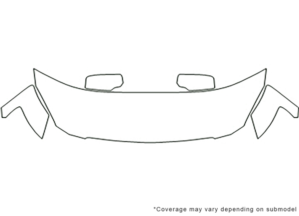 ##LONGDESCRIPTIONNAME2## 3M Clear Bra Hood Paint Protection Kit Diagram