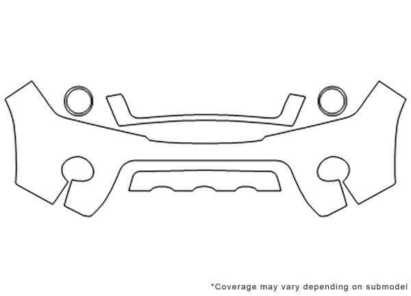 ##LONGDESCRIPTIONNAME2## 3M Clear Bra Bumper Paint Protection Kit Diagram