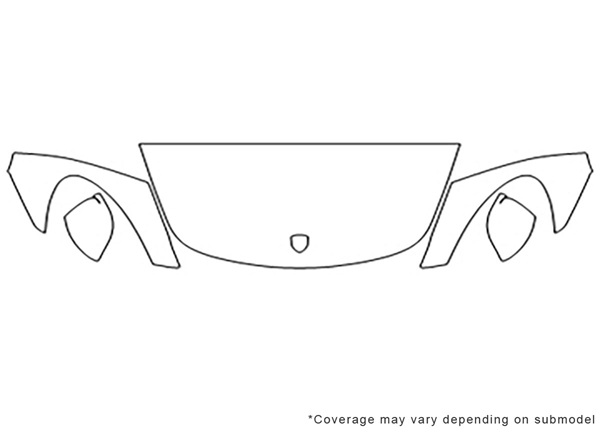 ##LONGDESCRIPTIONNAME2## 3M Clear Bra Hood Paint Protection Kit Diagram