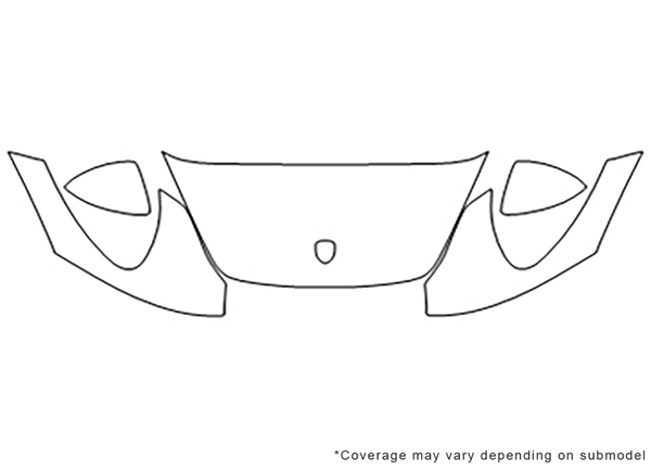 ##LONGDESCRIPTIONNAME2## 3M Clear Bra Hood Paint Protection Kit Diagram