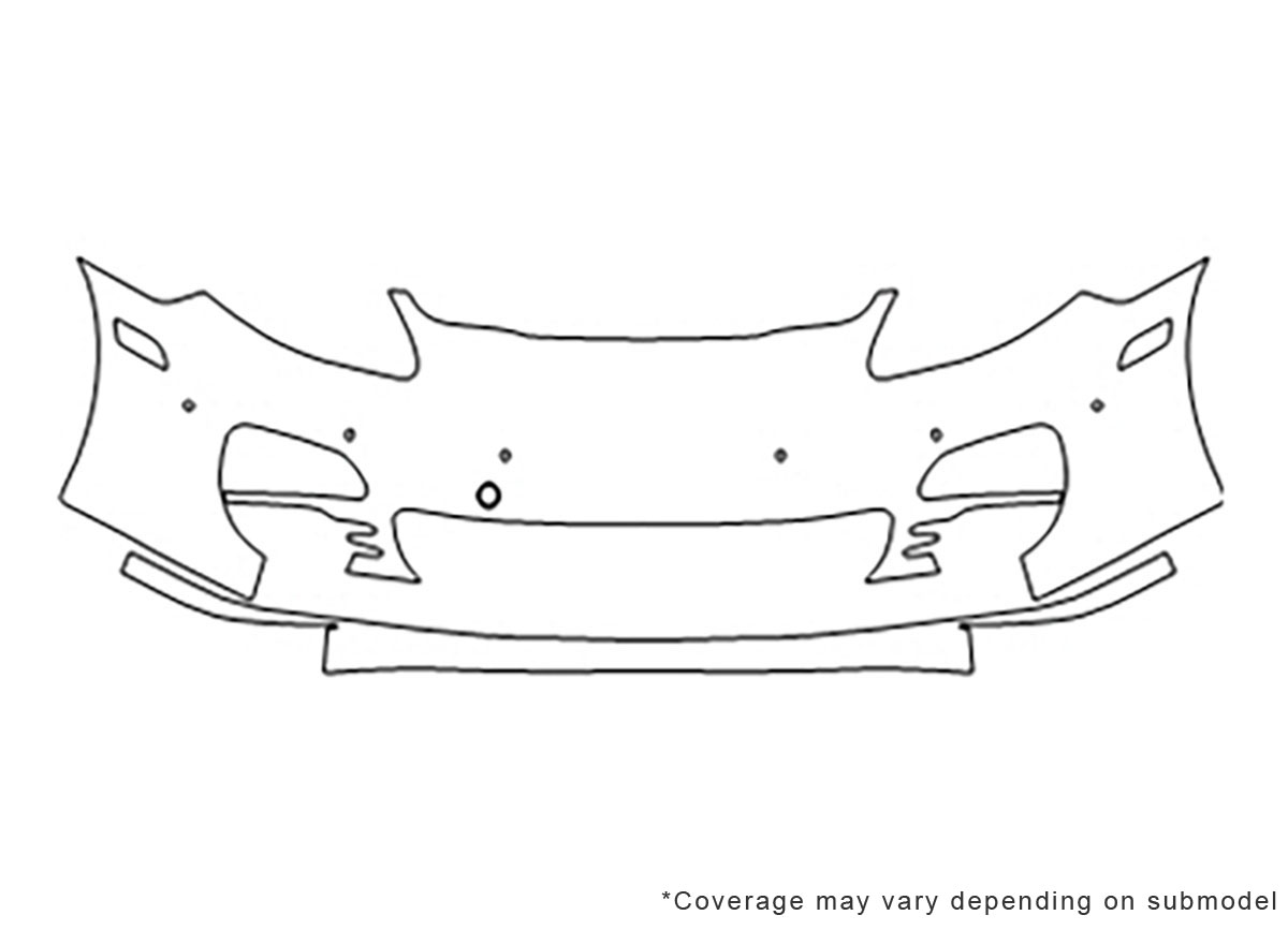 ##LONGDESCRIPTIONNAME2## 3M Clear Bra Bumper Paint Protection Kit Diagram