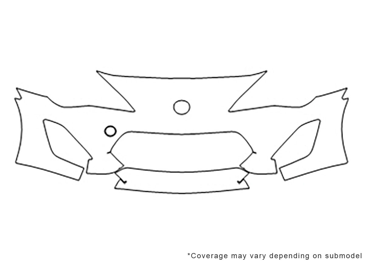 ##LONGDESCRIPTIONNAME2## 3M Clear Bra Bumper Paint Protection Kit Diagram