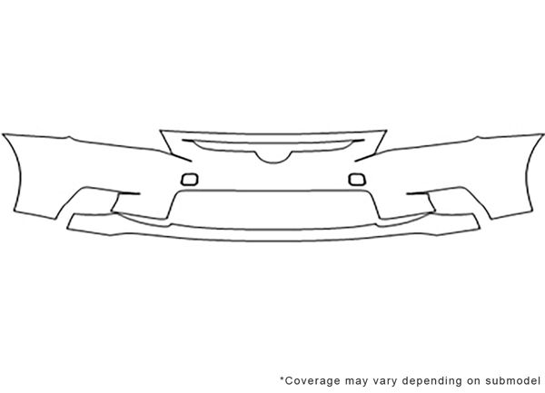 ##LONGDESCRIPTIONNAME2## 3M Clear Bra Bumper Paint Protection Kit Diagram