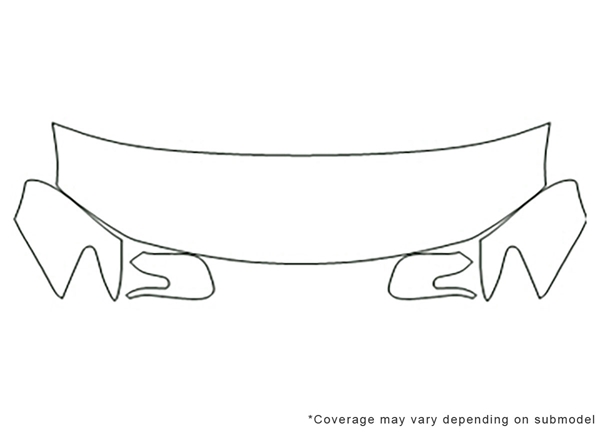 ##LONGDESCRIPTIONNAME2## 3M Clear Bra Hood Paint Protection Kit Diagram