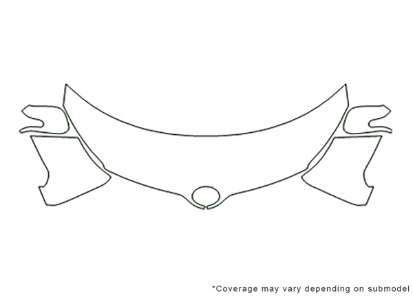 ##LONGDESCRIPTIONNAME2## Avery Dennison Clear Bra Hood Paint Protection Kit Diagram