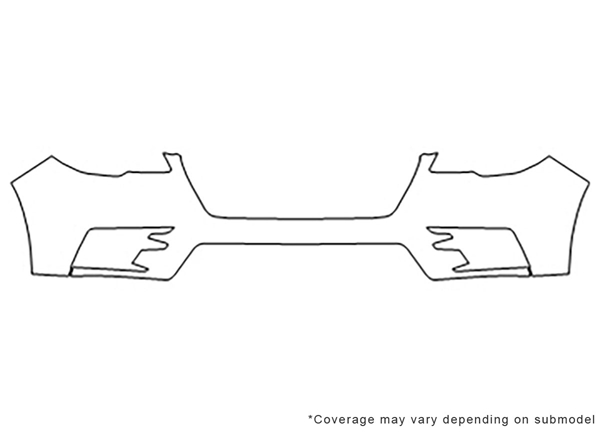 ##LONGDESCRIPTIONNAME2## 3M Clear Bra Bumper Paint Protection Kit Diagram