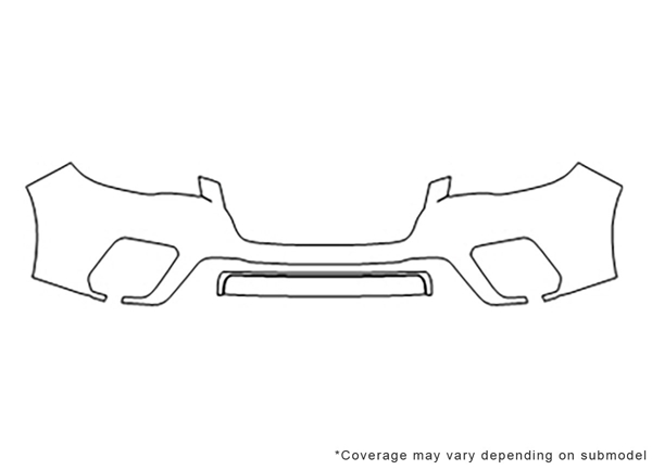 ##LONGDESCRIPTIONNAME2## Avery Dennison Clear Bra Bumper Paint Protection Kit Diagram