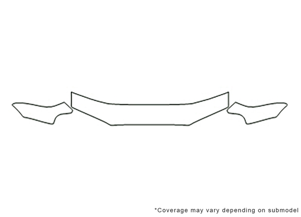 ##LONGDESCRIPTIONNAME2## 3M Clear Bra Hood Paint Protection Kit Diagram