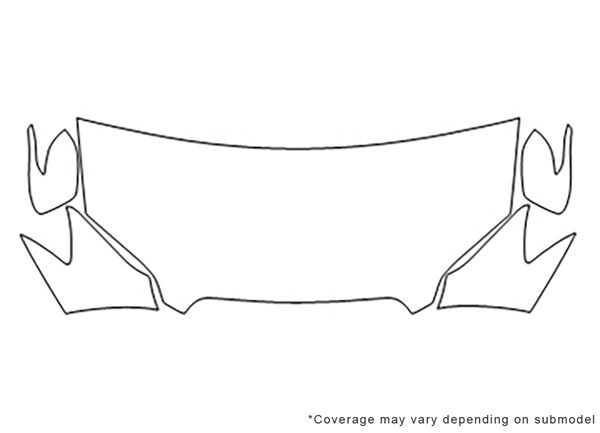 ##LONGDESCRIPTIONNAME2## 3M Clear Bra Hood Paint Protection Kit Diagram