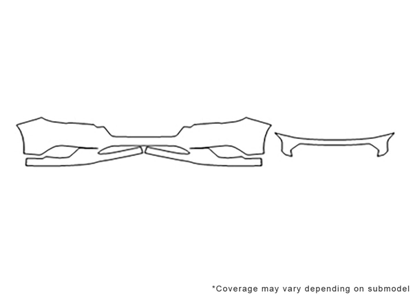 ##LONGDESCRIPTIONNAME2## 3M Clear Bra Bumper Paint Protection Kit Diagram